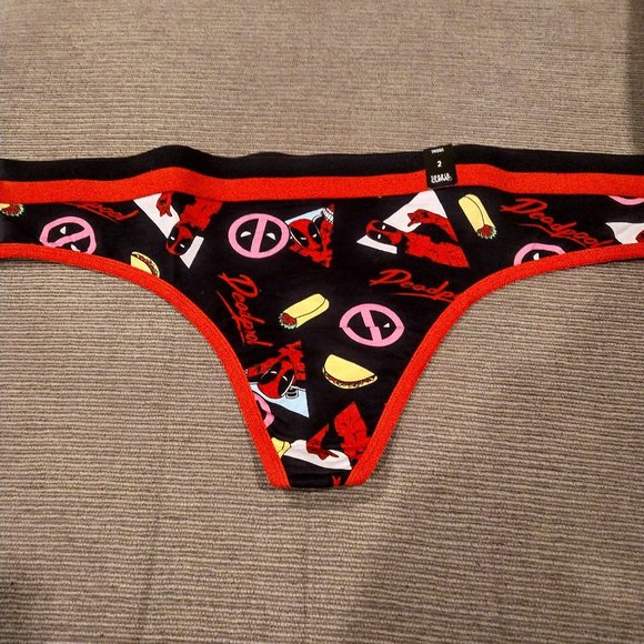 Torrid 2X DEADPOOL TACO TOSS COTTON THONG PANTY - Picture 1 of 3